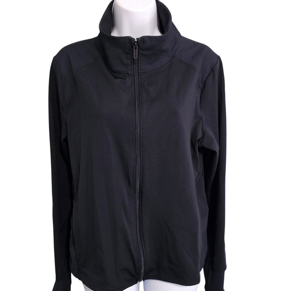 Under Armour Black Zip Up Athletic Lightweight Jacket Size XL